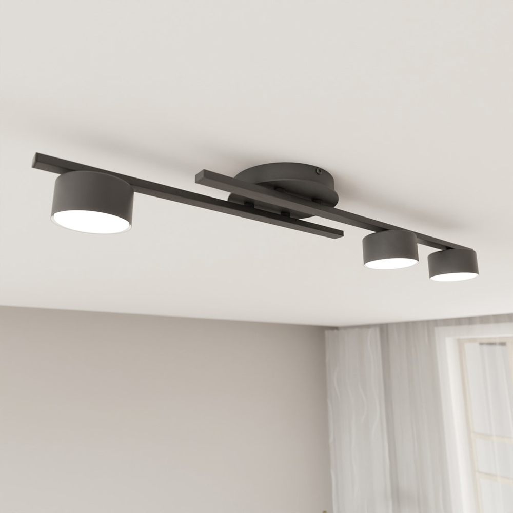 Emibig Fragment 3 Light Black GX53 Ceiling Light Image 2