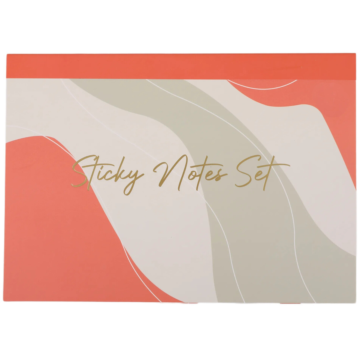 Apricot Crush Sticky Note Set Orange and Cream Image 1