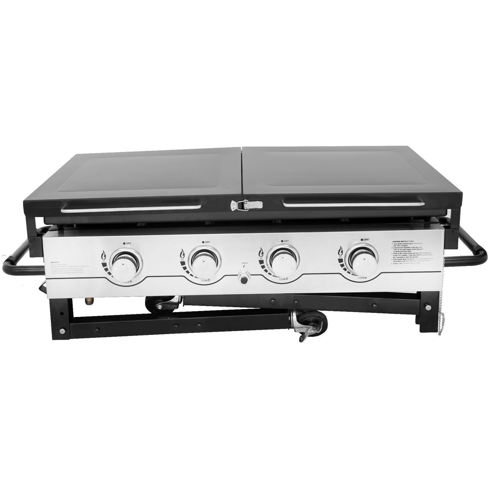 Callow Flat Top Gas Griddle 4 Burner Gas BBQ with Premium Cover Image 7