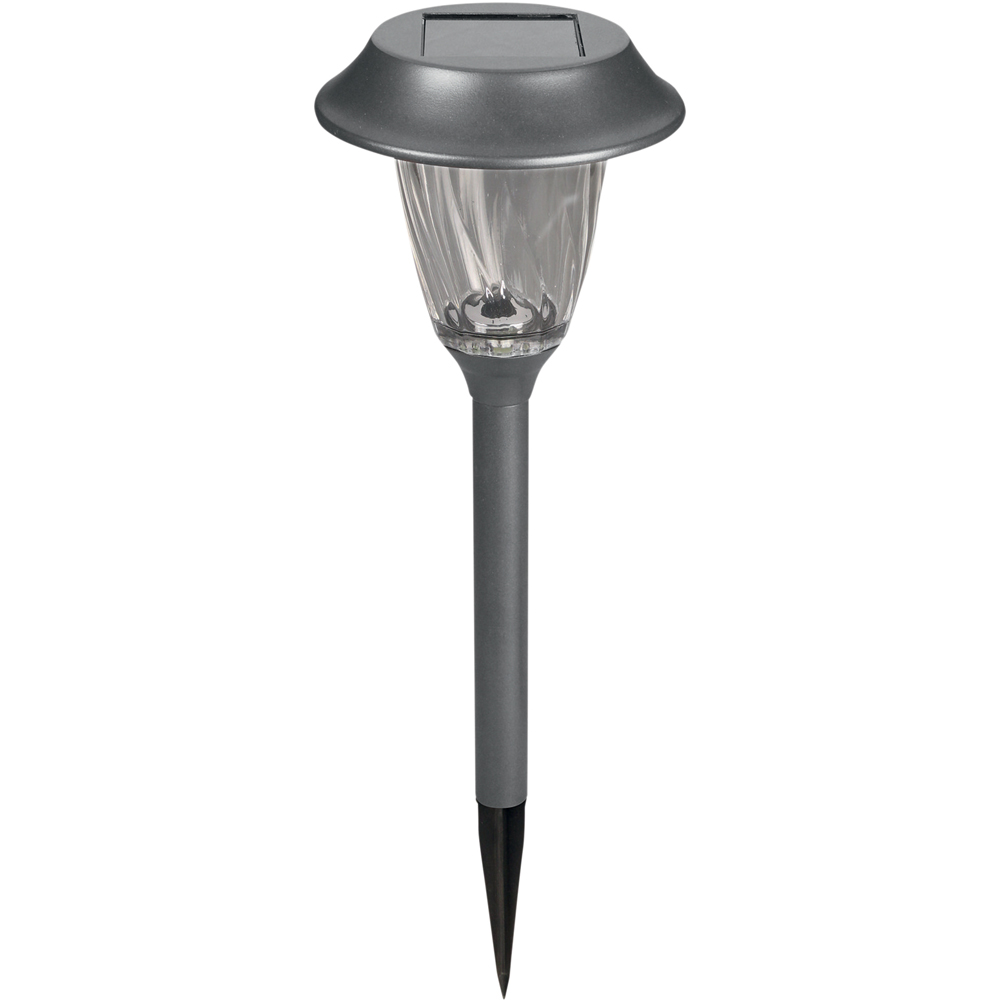 Luxform Juneau Anthracite LED Solar Garden Spike Light Image 1