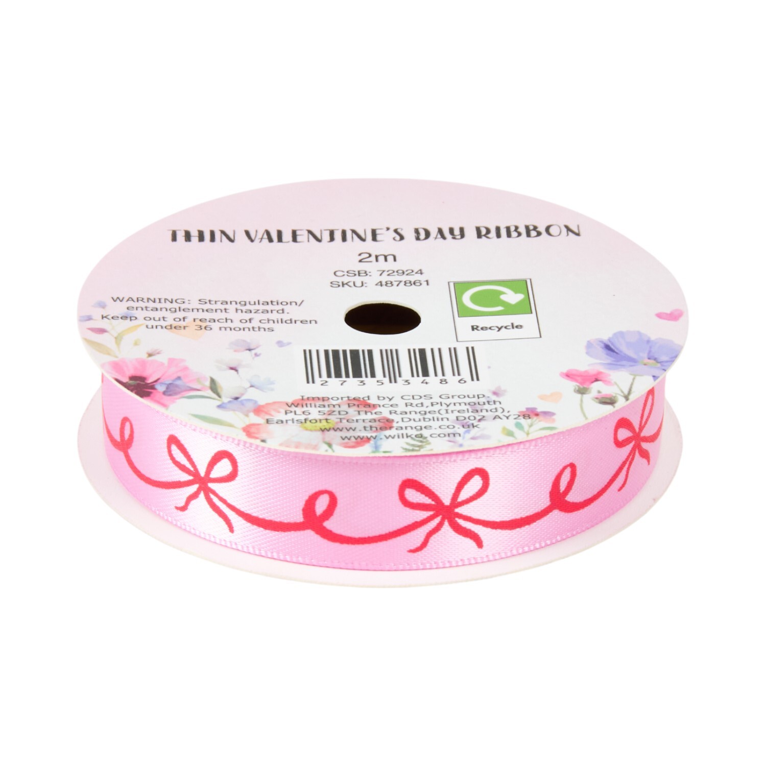 Thin Valentines Day Ribbon Image 4