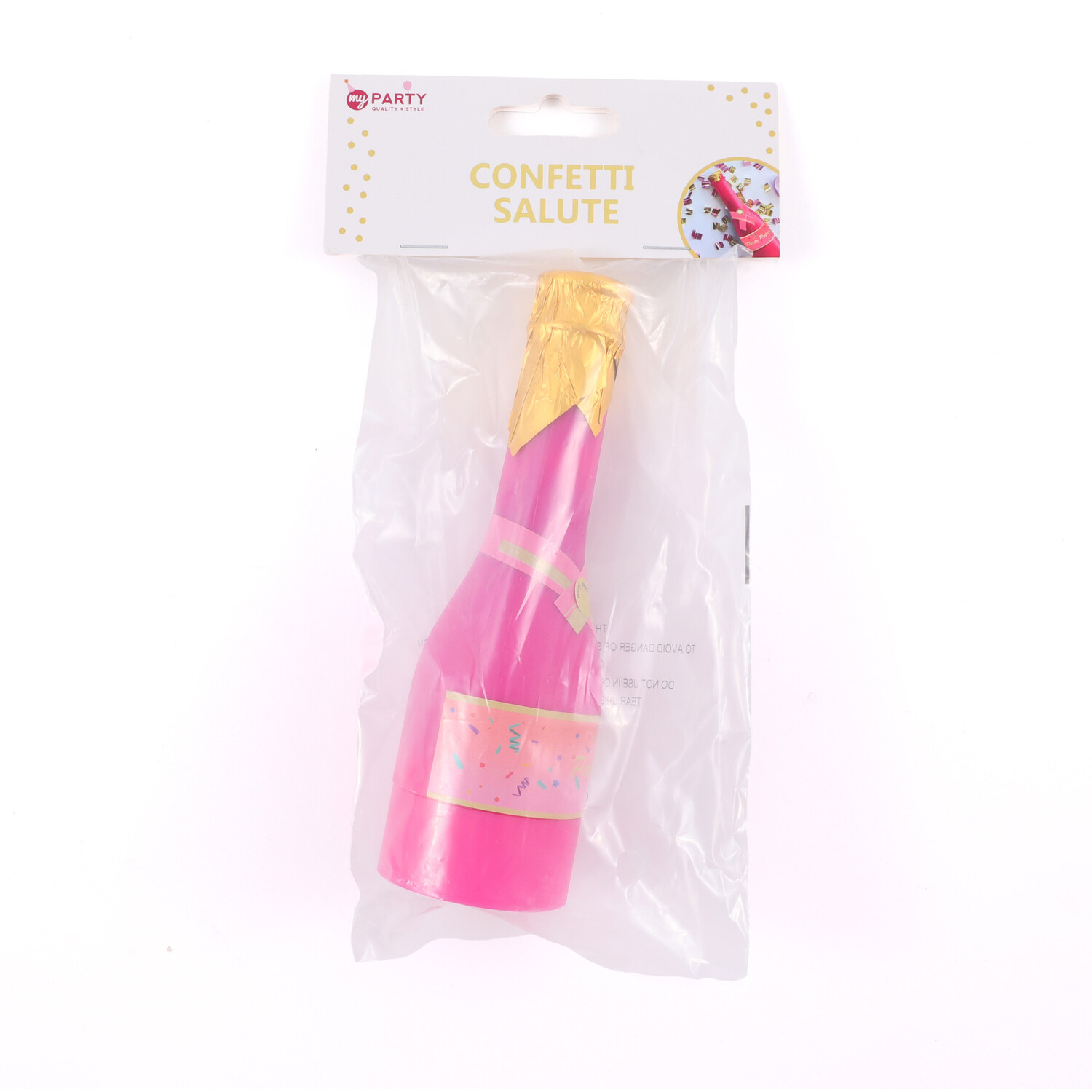 Pastel Party Confetti Salute - Pink and Gold Image 2
