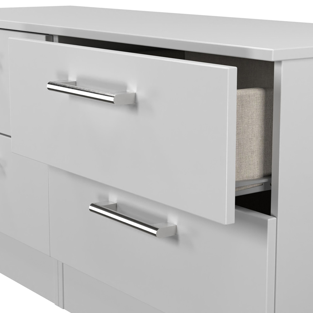 Crowndale Devon 4 Drawer Grey Matt Bed Box Ready Assembled Image 6