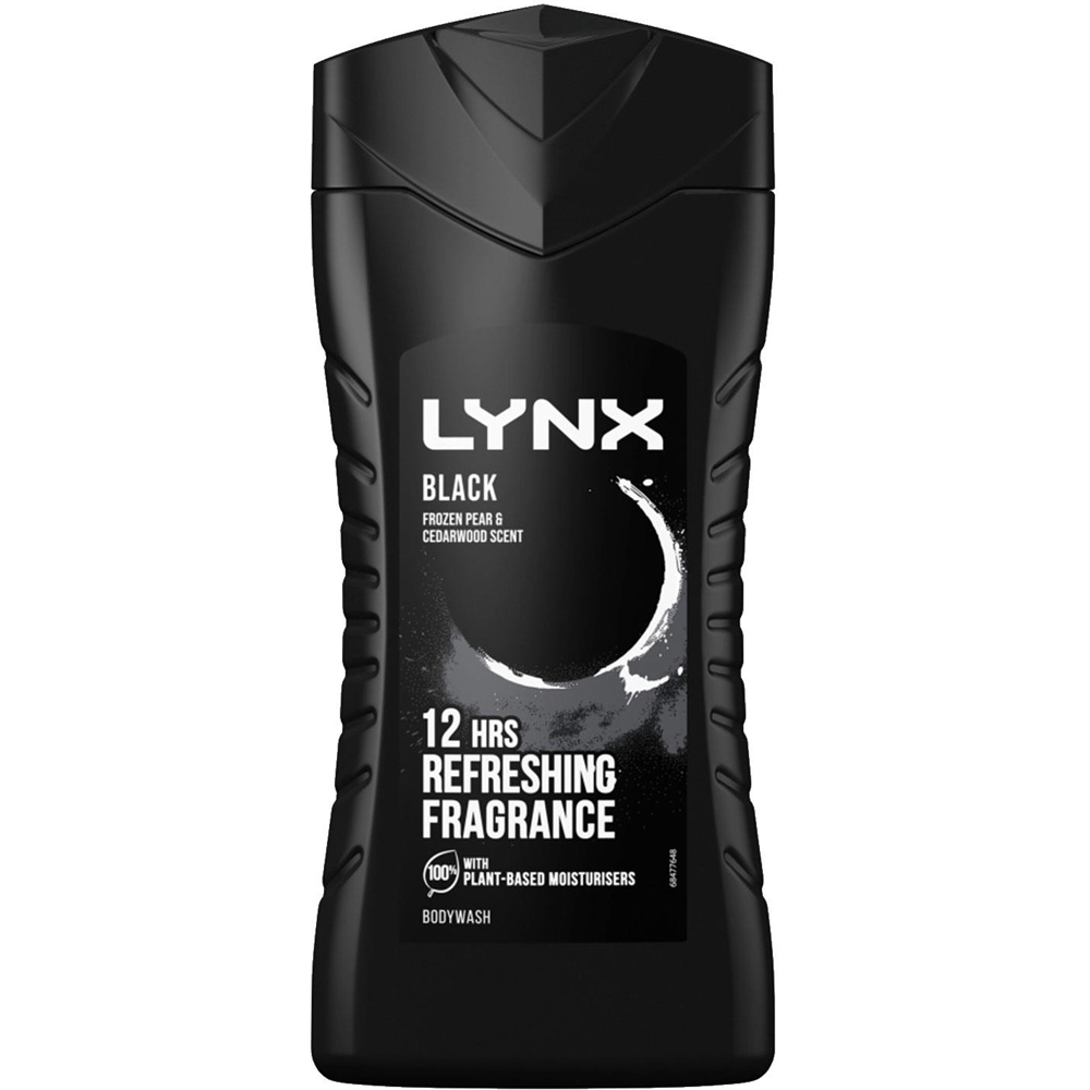 Lynx Black Frozen Pear and Cedarwood Shower Gel 225ml 12 Pack Image 3
