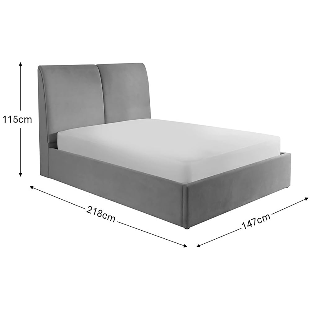 GFW Montrel Double Natural Ottoman Bed Image 6