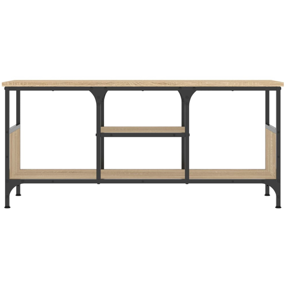 vidaXL 4 Shelf Sonoma Oak Industrial Style TV Cabinet Image 4