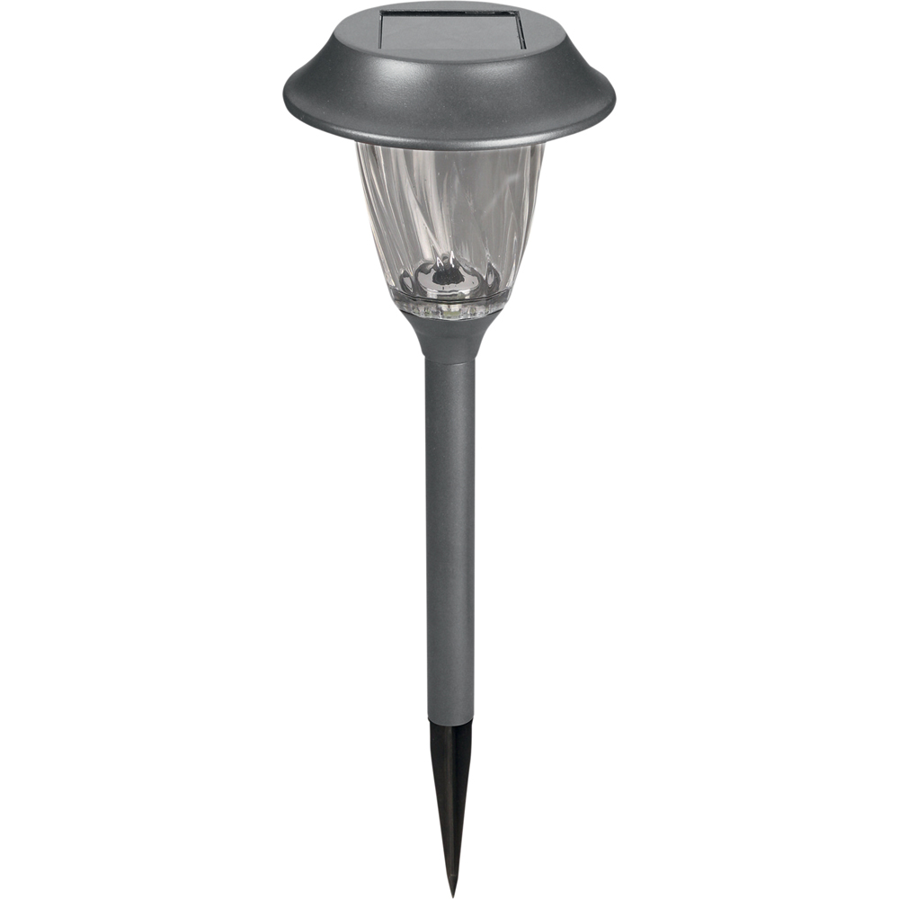 Luxform Juneau Anthracite LED Solar Garden Spike Light 6 Pack Image 1