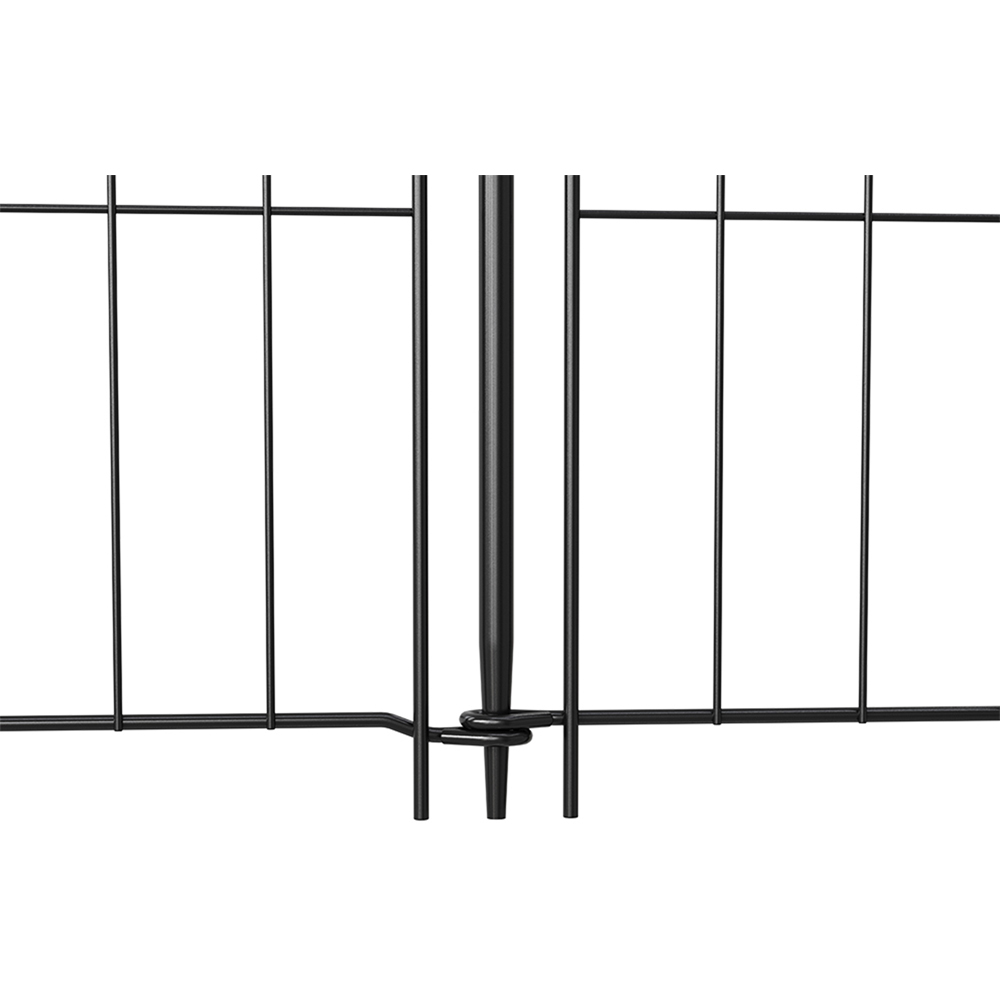 Living and Home Scroll Design 2.3 x 3.3ft 10 Panel Metal Garden Fence Image 5