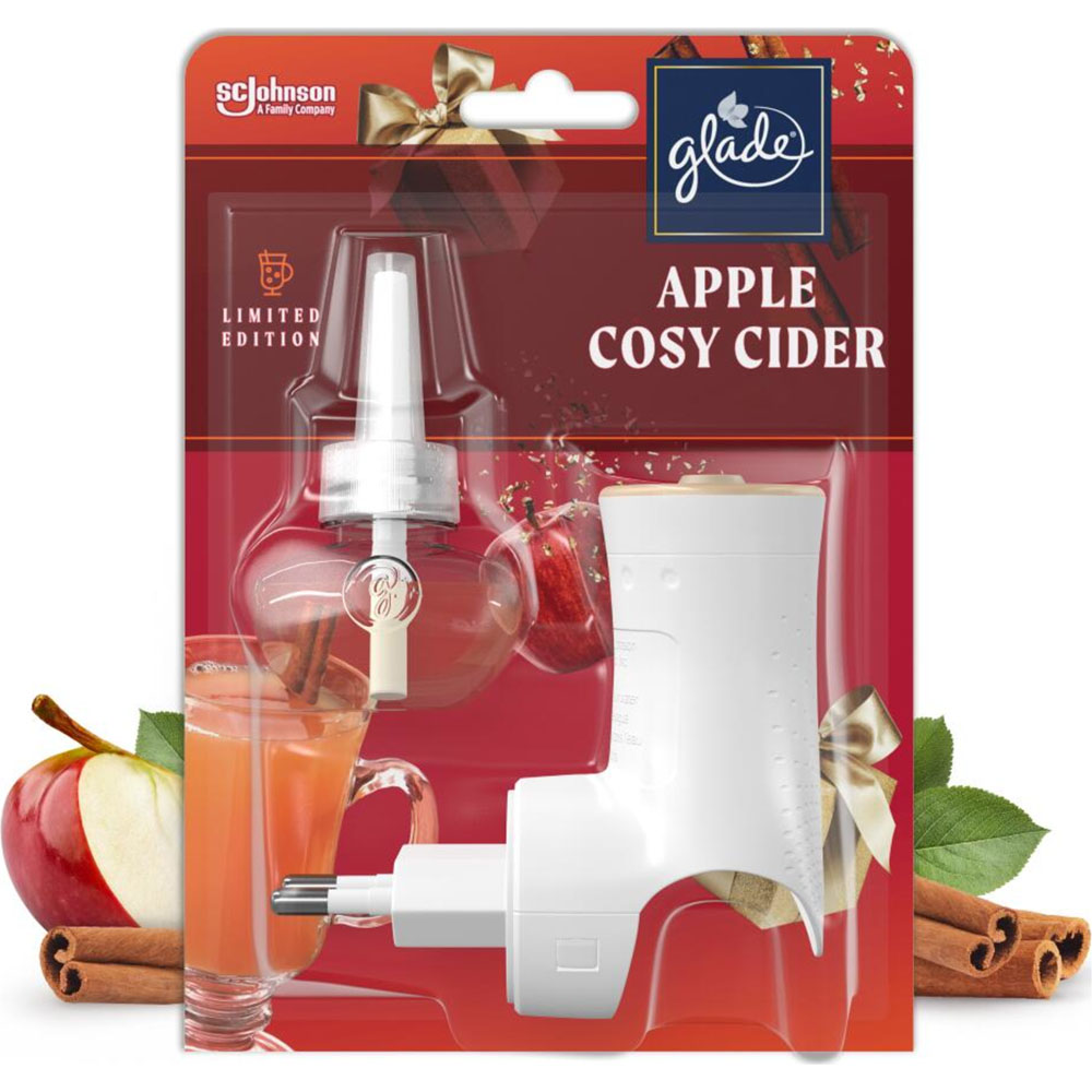 Glade Apple Cosy Cider Electric Air Freshener Kit 20ml Wilko