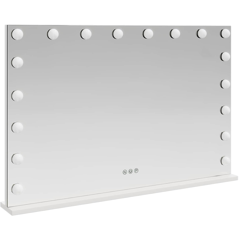 vidaXL LED White Vanity Mirror 80 x 10 x 52.5cm Image 3