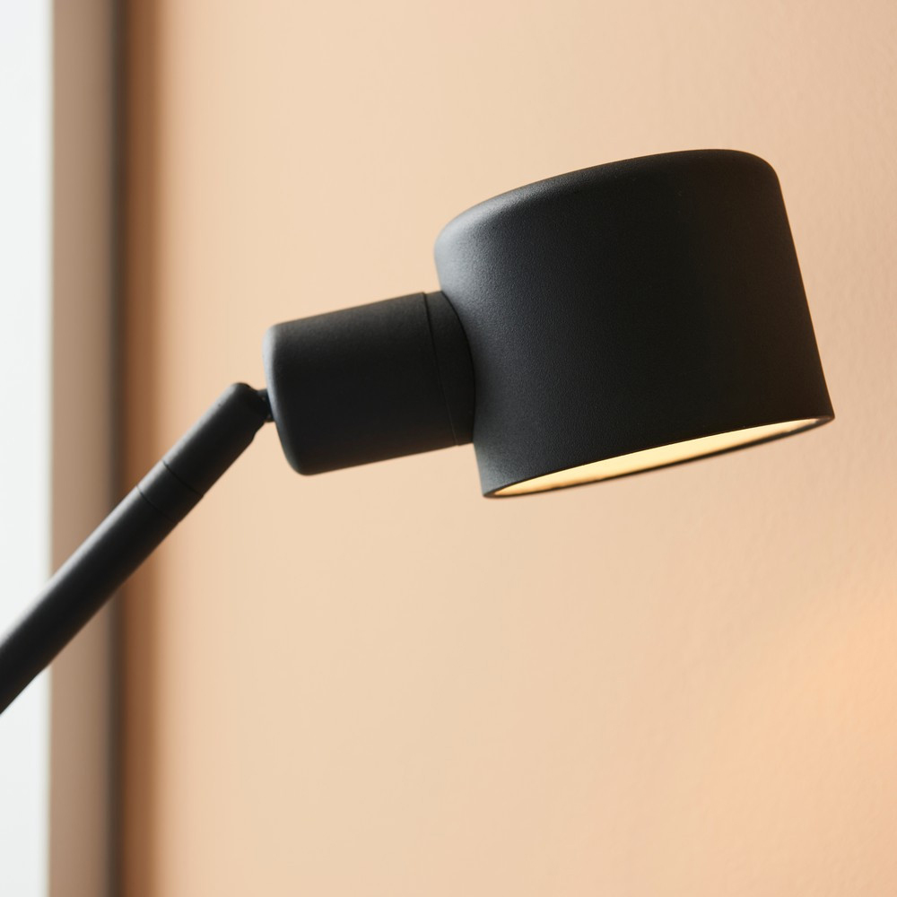 Merano Alta Textured Black Table Lamp Image 4