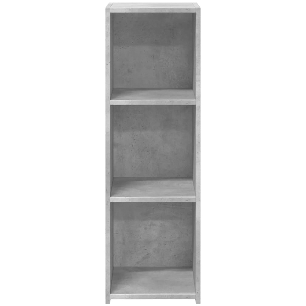 vidaXL 3 Shelf Concrete Grey Wooden Sideboard Image 4