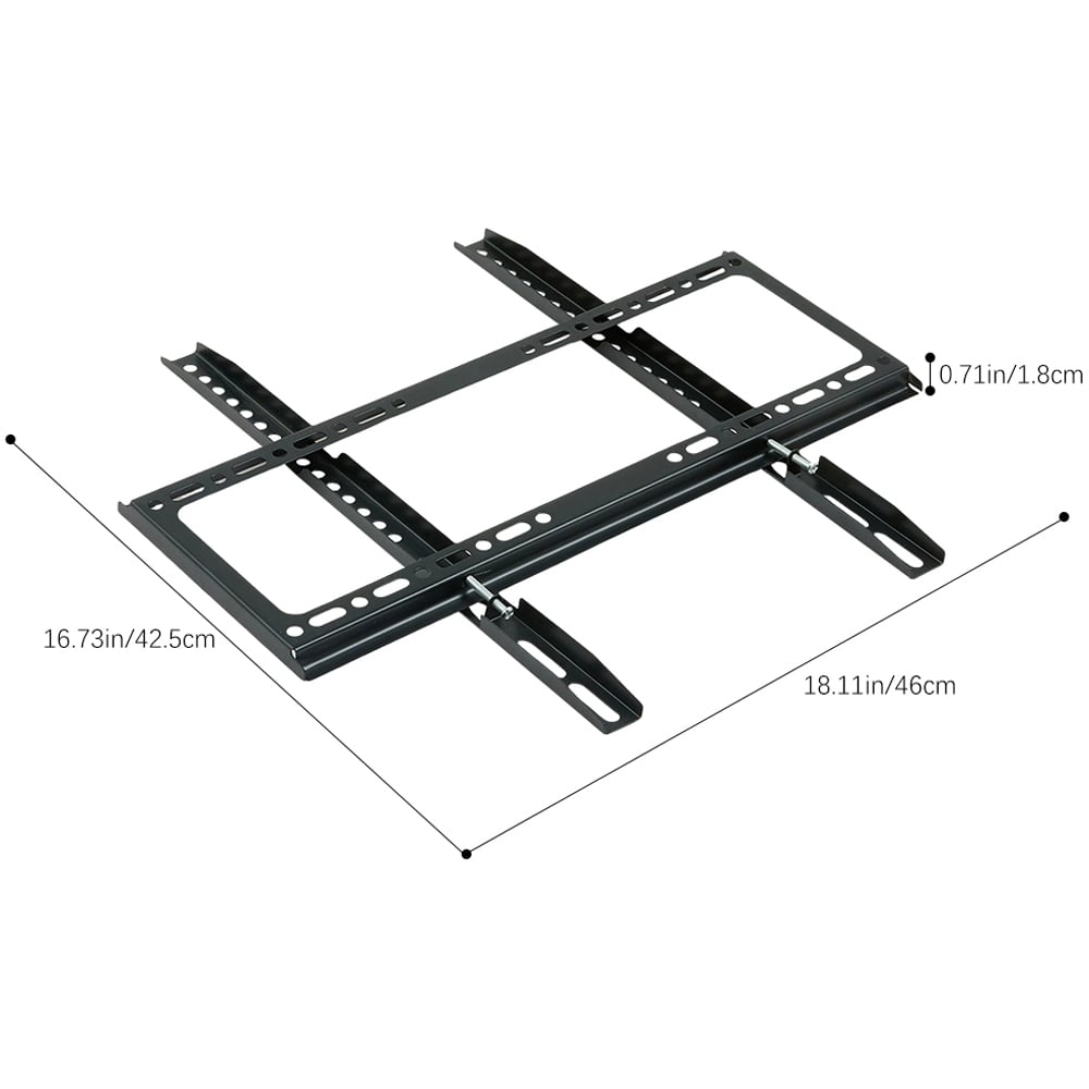 Living and Home 26-55 inch Black Wall Mounted Metal TV Monitor Bracket 46cm Image 8