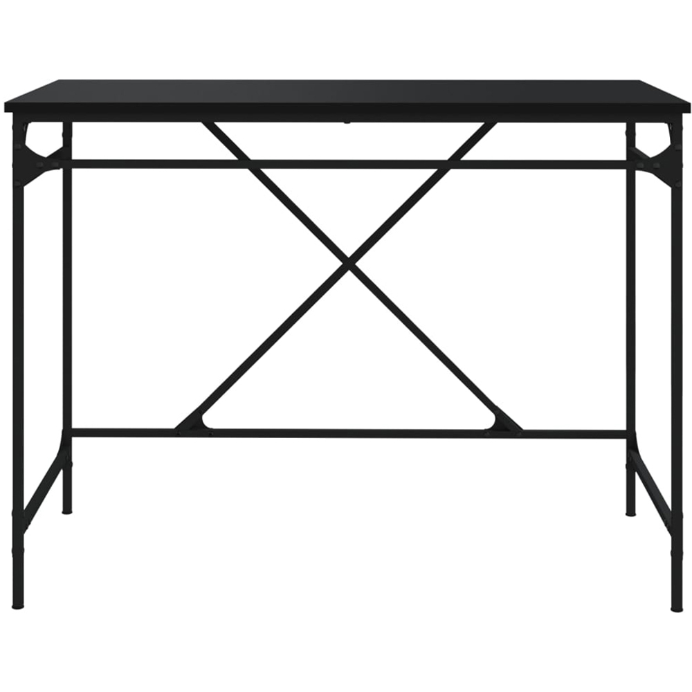 vidaXL Industrial Style Computer Desk Black Image 4