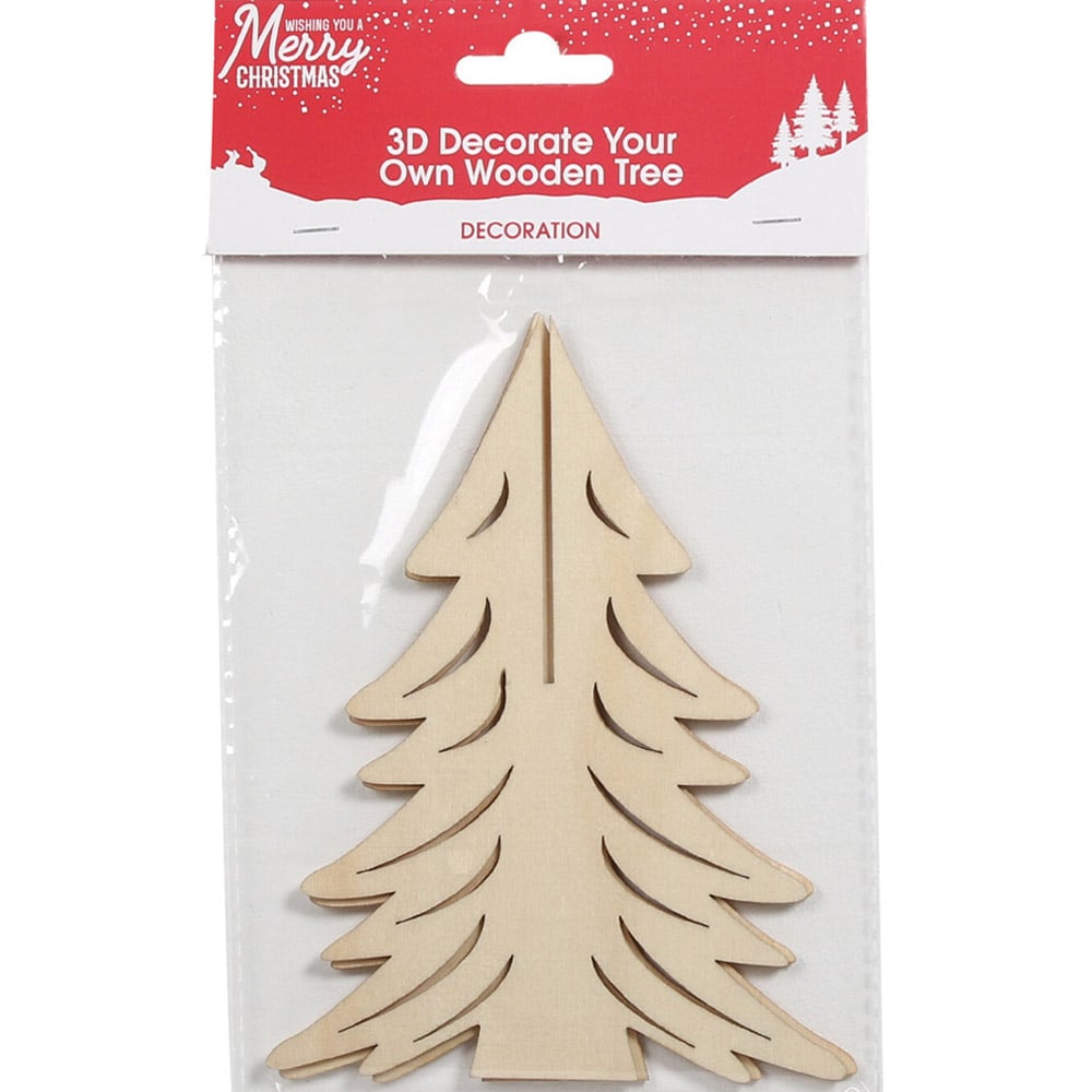 3D Decorate Your Own Wooden Tree Image