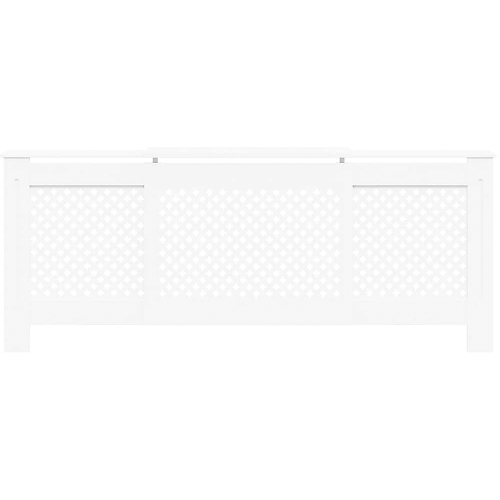 vidaXL White MDF Adjustable Radiator Cover 815 x 1420-2050mm Image 3