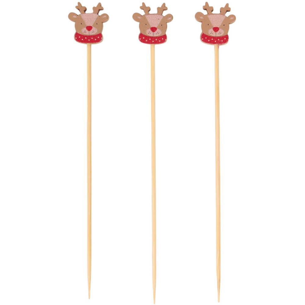 Pack 100 Christmas Cocktail Sticks Image 8