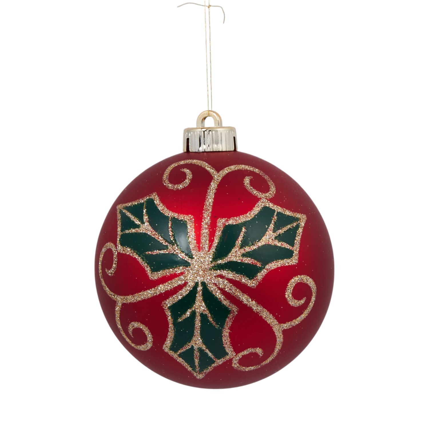 Pack of 6 Sleigh Bells Ring Baubles Red Image 7
