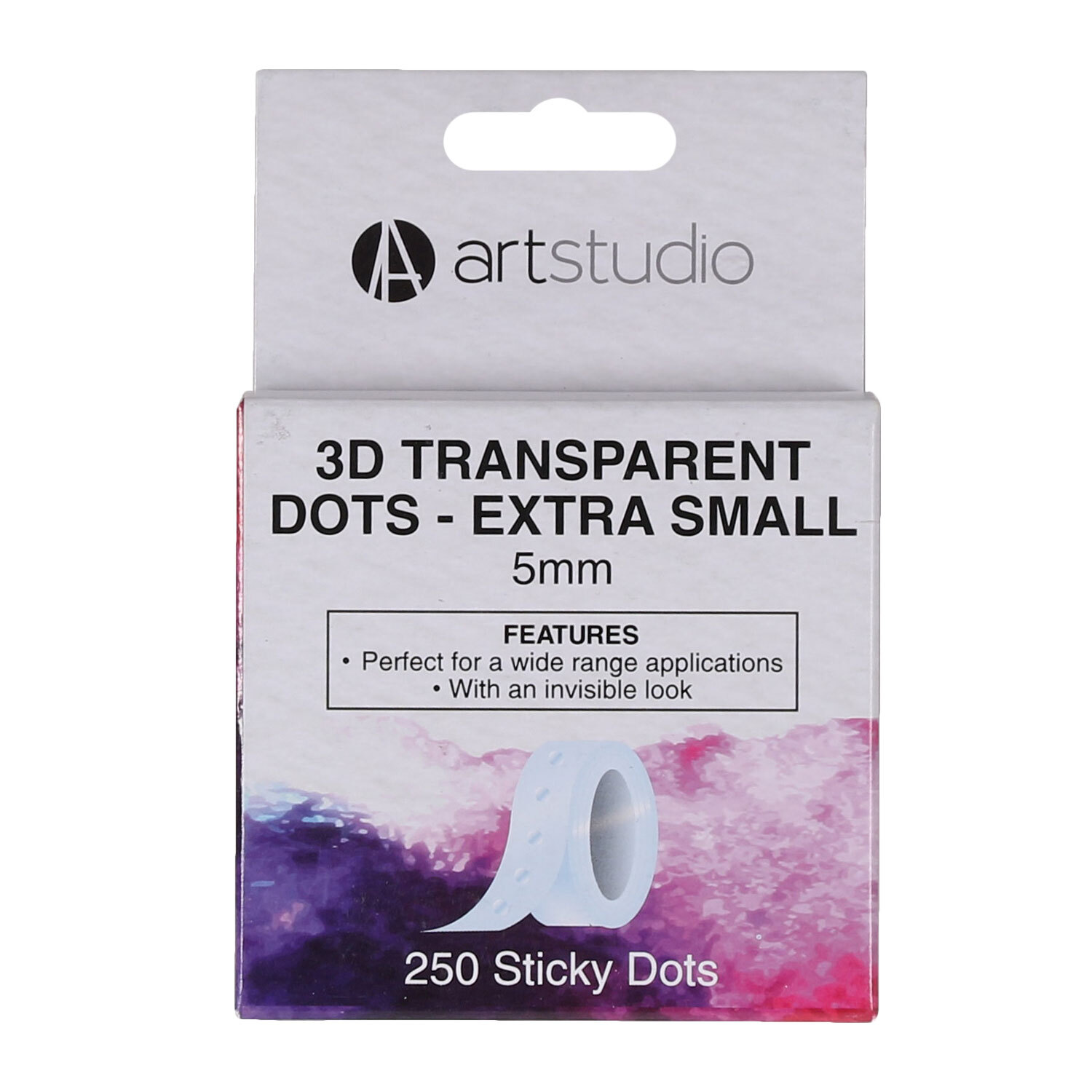 Pack of 250 Art Studio 3D Adhesive Dots - 3mm Image