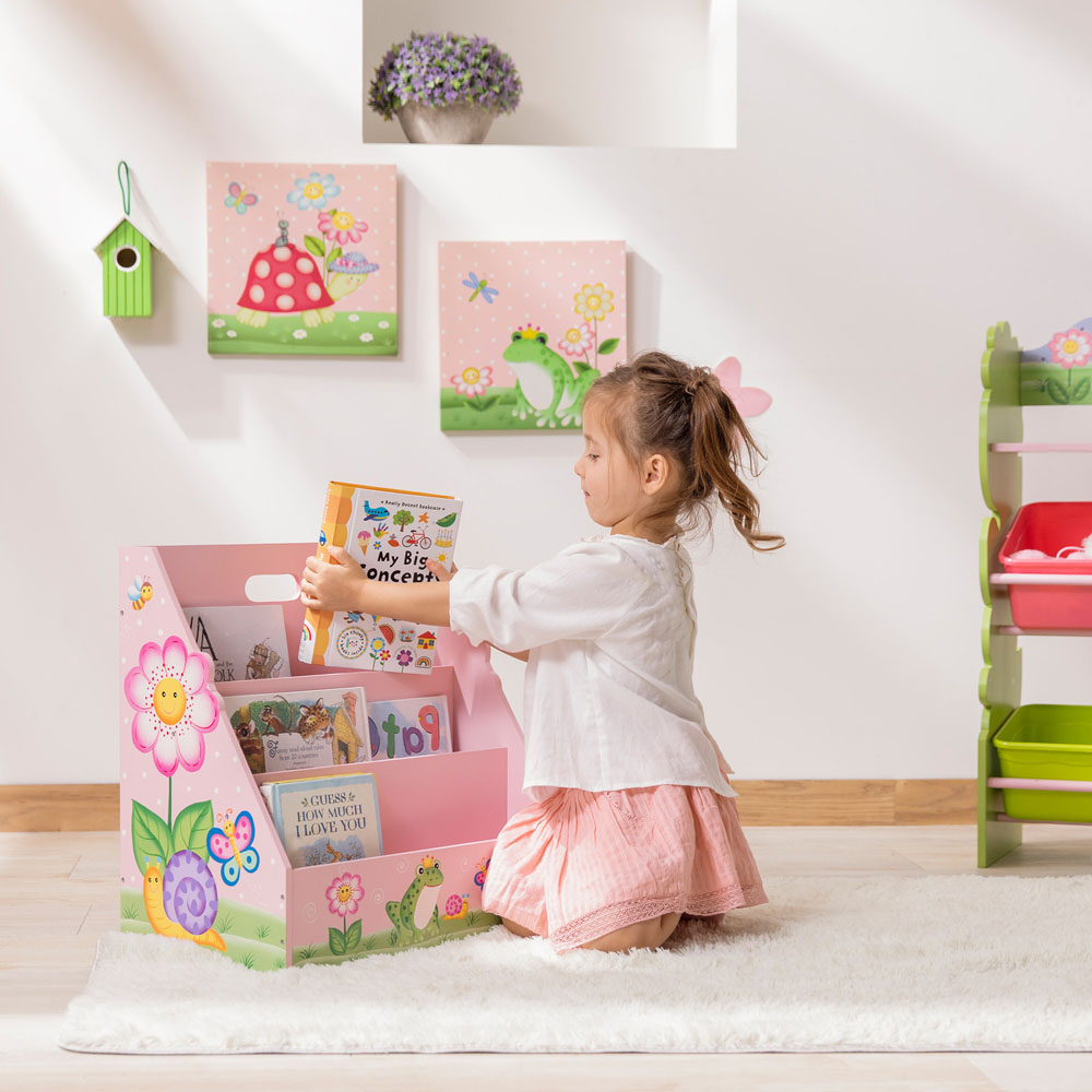 Teamson Kids Fantasy Fields 3 Shelf Magic Garden Toddler Bookshelf Image 5