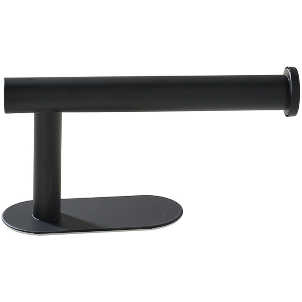 Living and Home 5-Piece Black Wall-Mounted Stainless Steel Bathroom Hardware Set with 3 Hooks Image 3