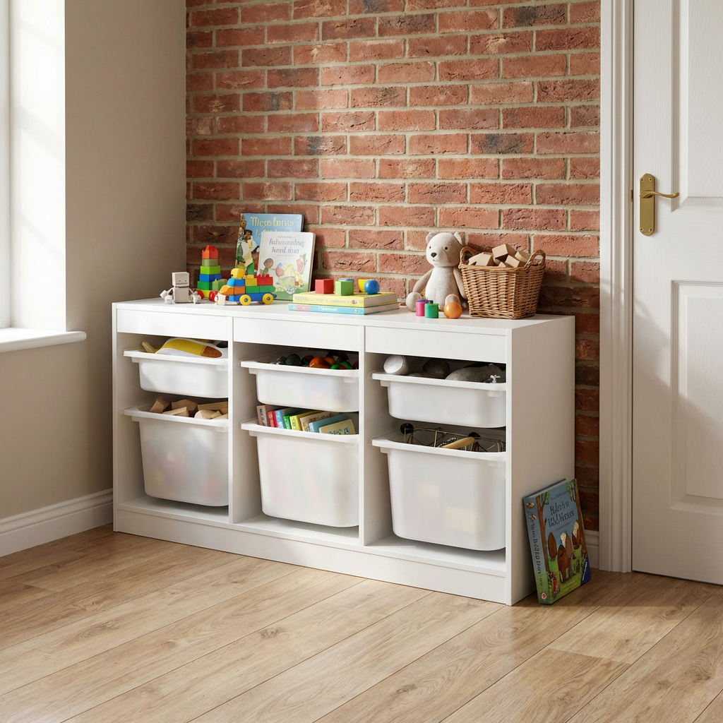 6 Drawer Storage Unit - White Image 3