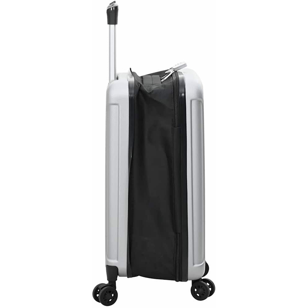 vidaXL 20 inch Silver Rectangular Travel Bag Image 4