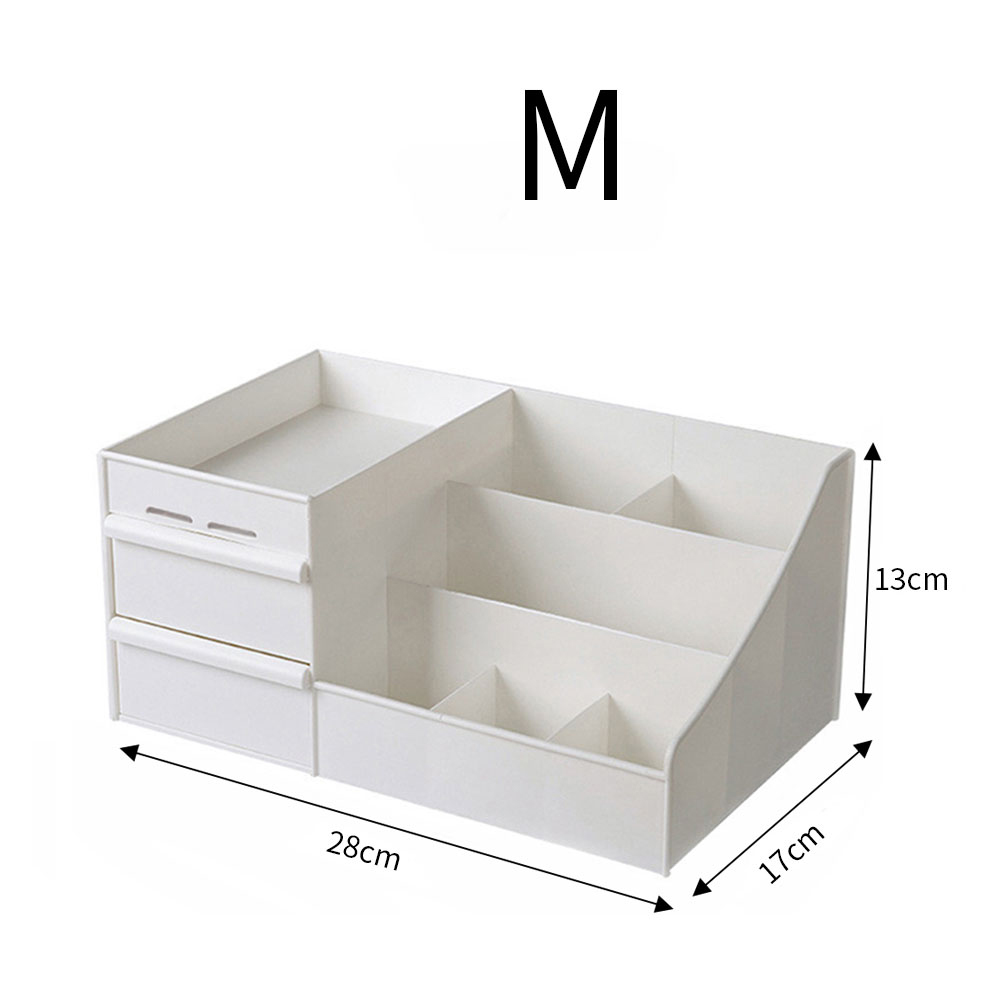 Living and Home Medium White Makeup Organiser with 2 Drawers Image 9