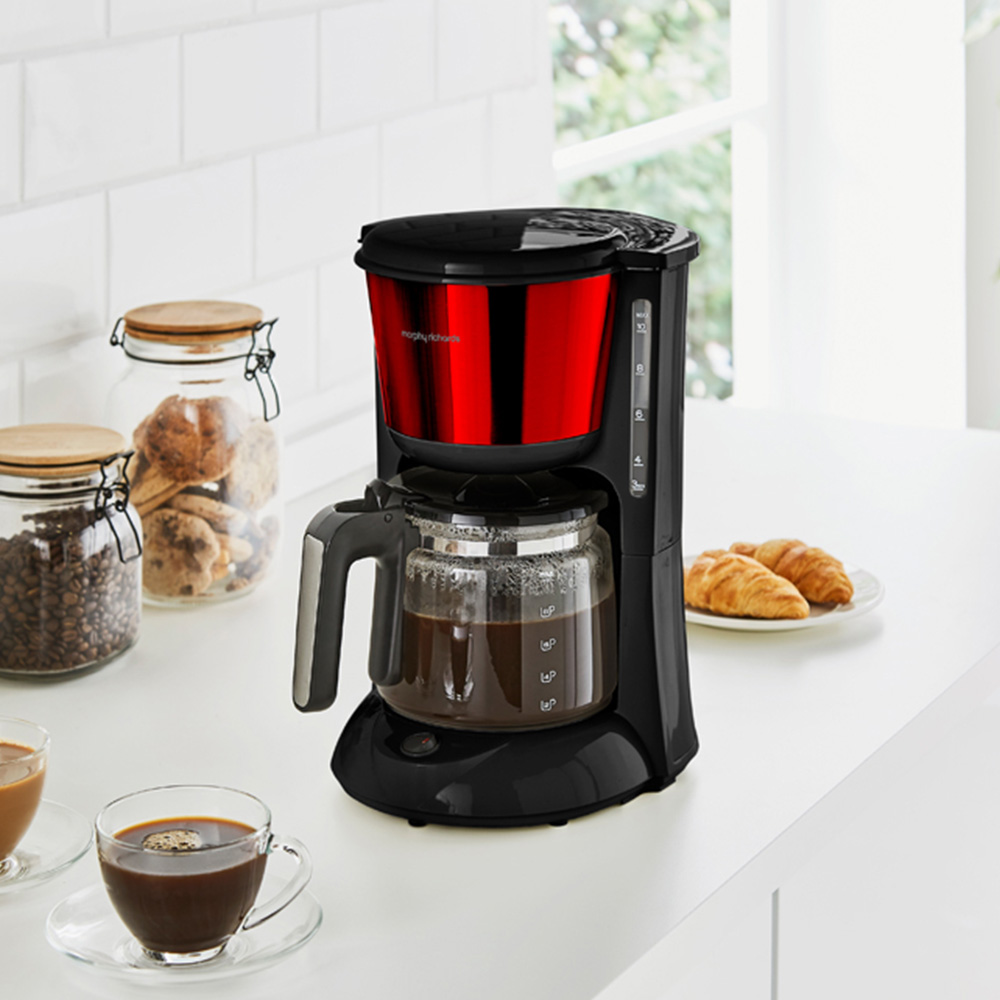 Morphy Richards 162503 Red Equip 1.2L Filter Coffee Machine Image 2