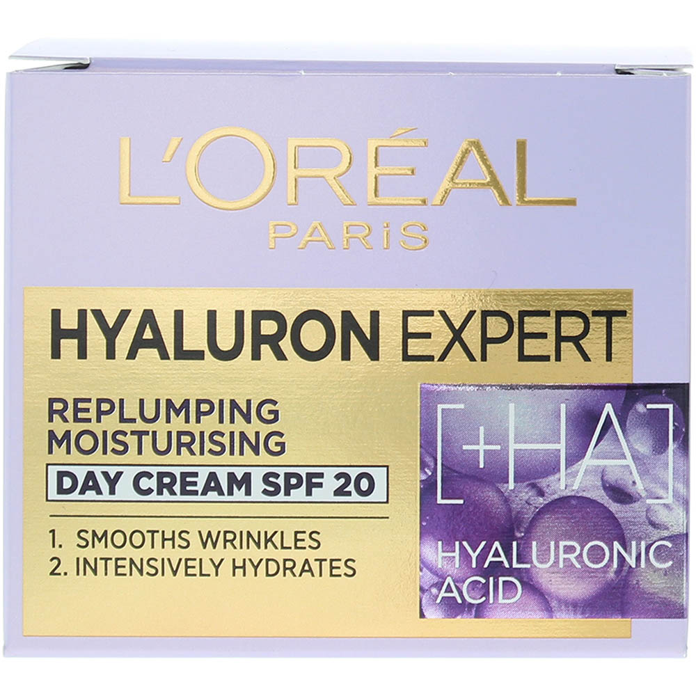 L'Oreal Hyaluron Expert Replumping Moisturising SPF 20 Day Cream 50ml Image 3