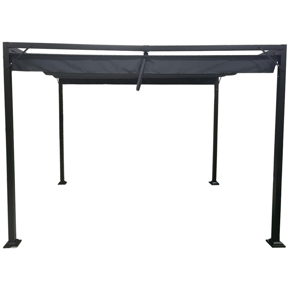 Jack Stonehouse Manhattan 3 x 2.15m Grey Garden Pergola with Retractable Canopy Image 2