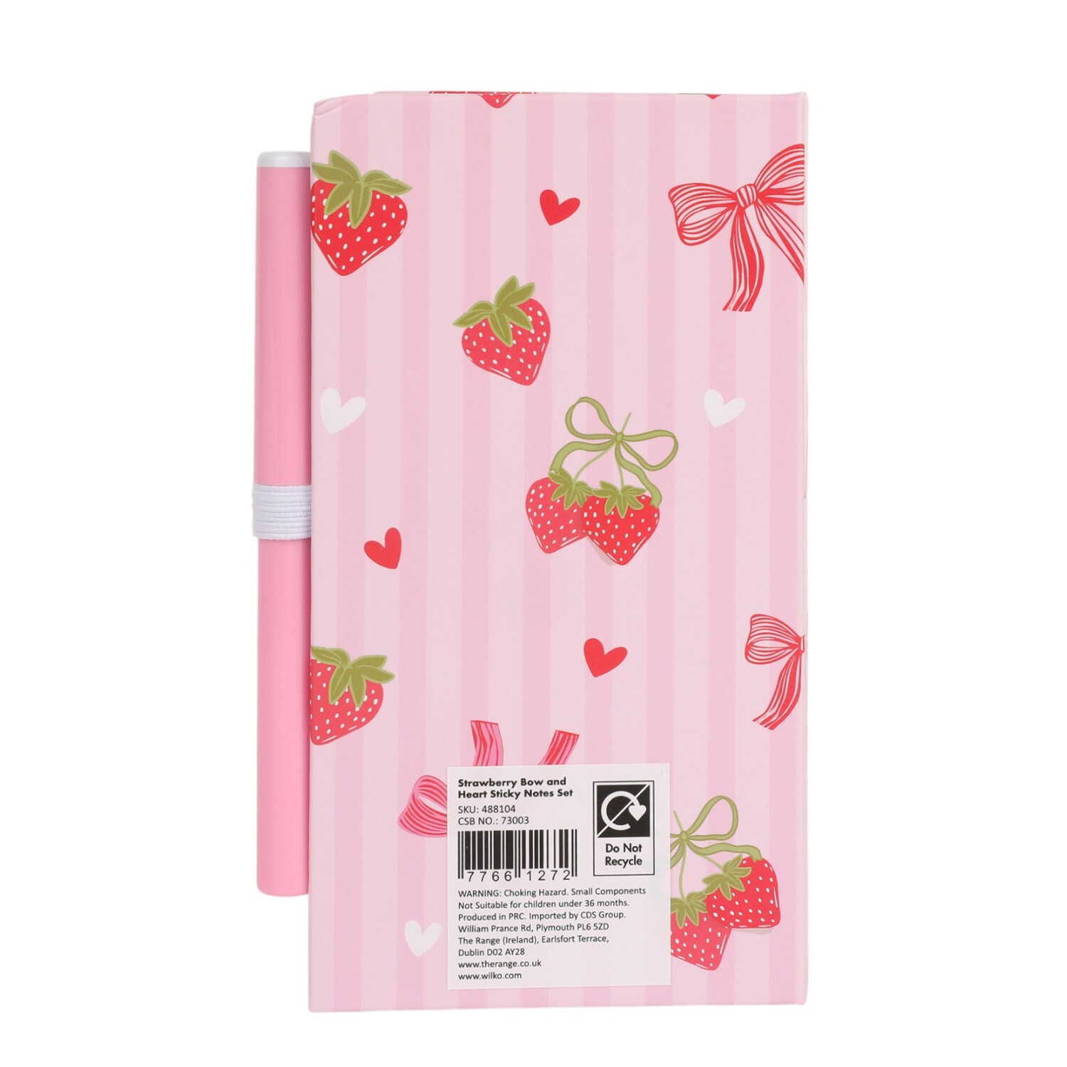 Strawberry or Heart Sticky Notes Set Image 9