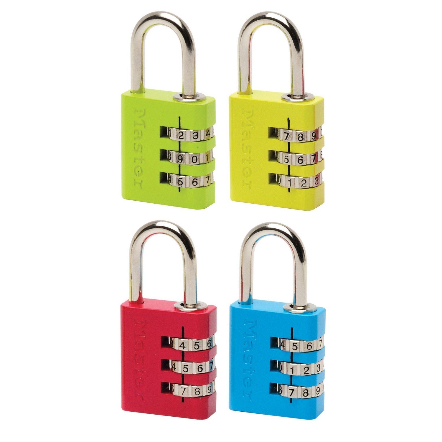 Single Master Lock 30mm Aluminium Steel Combination Padlock in Assorted styles Image