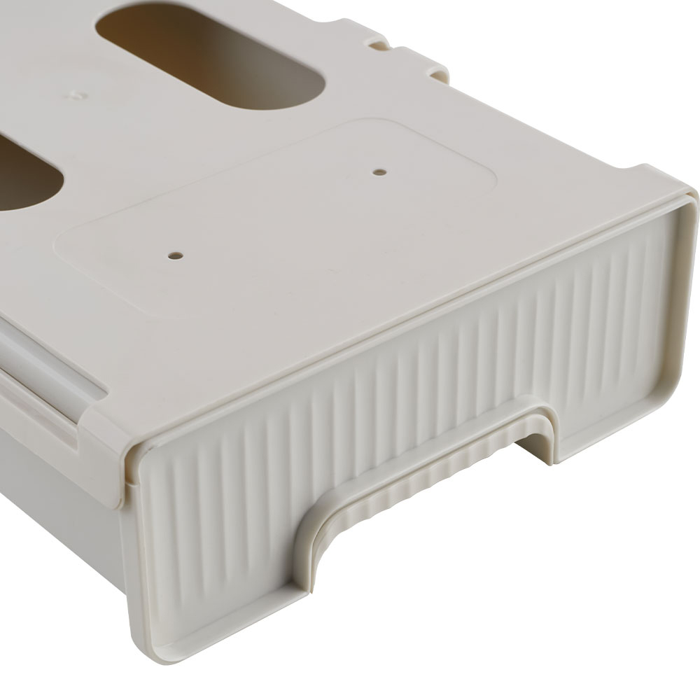 Living and Home White Under Desk Drawer Organiser with Sliding Storage 6.5 x 16 x 45cm Image 7