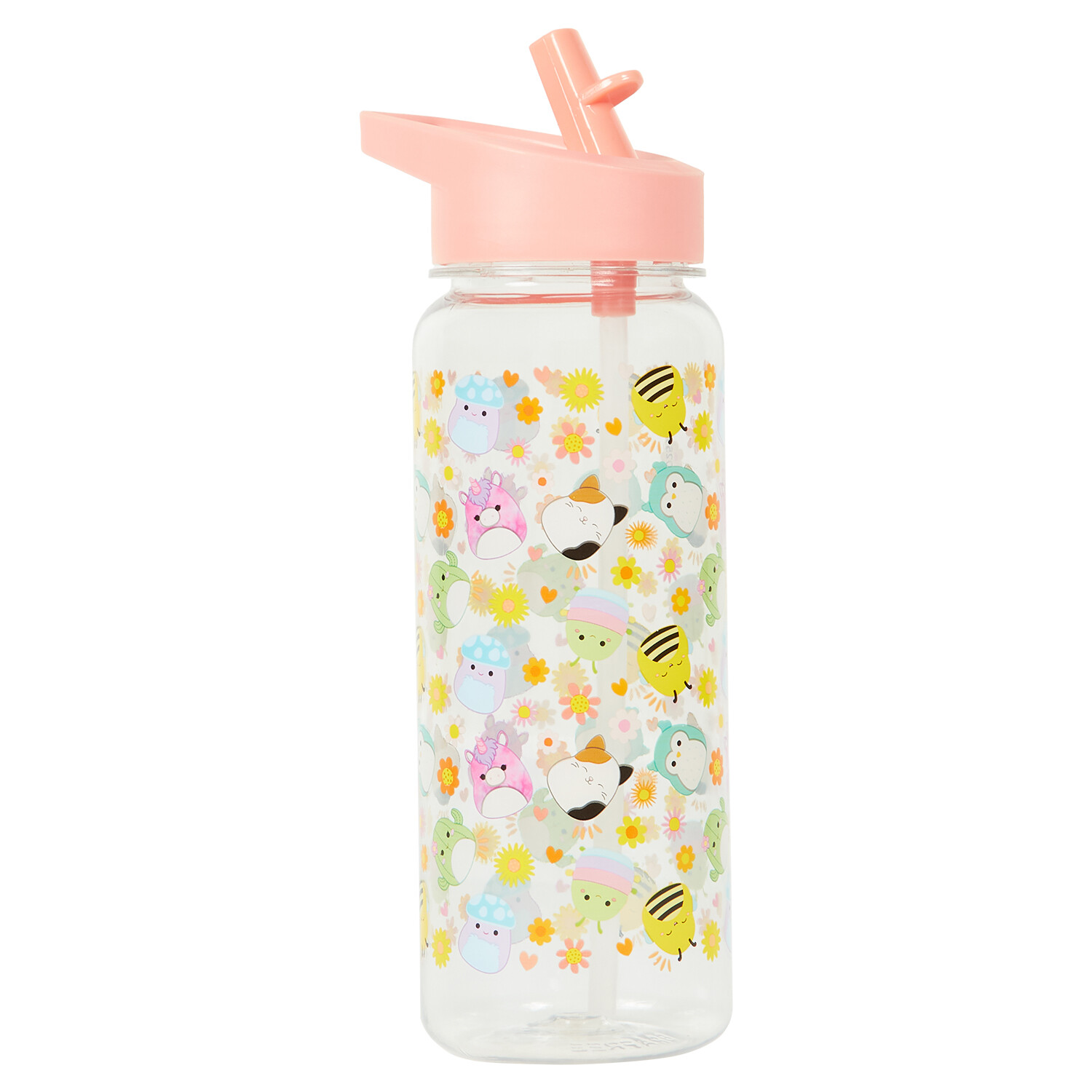 Squishmallows Water Bottle 550ml Pink and White Image 3