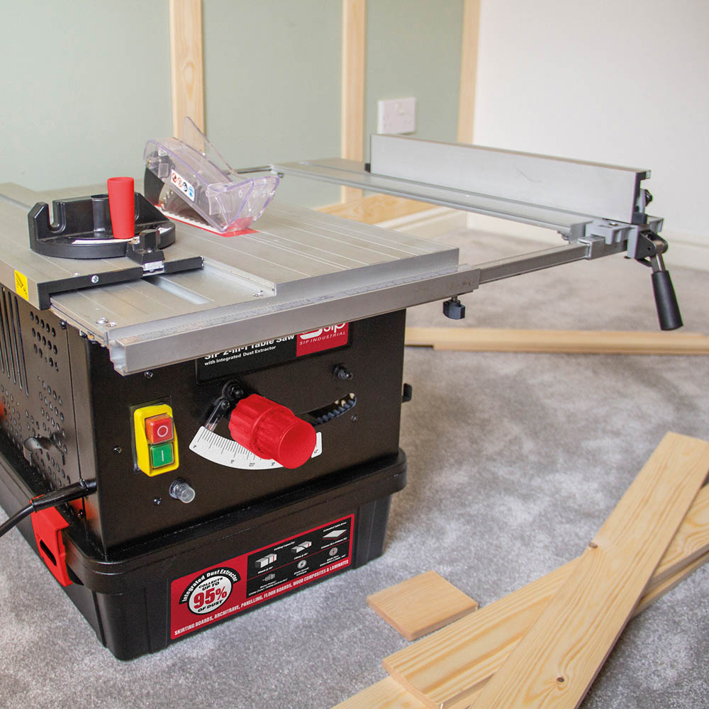 SIP 2 in 1 Table Saw with Integrated Dust Extractor Image 2