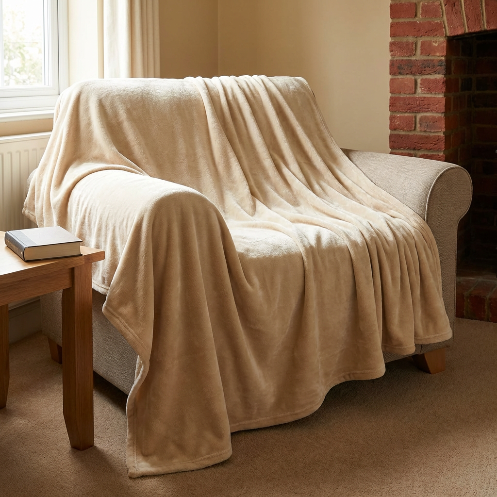 Family Sized Throw Natural Image 7