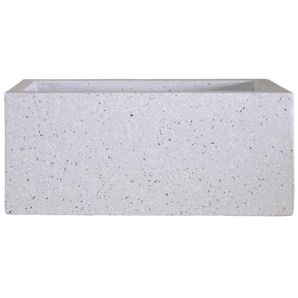 wilko Window Flower Box Grey Marble Light Concrete Outdoor Planter 17
