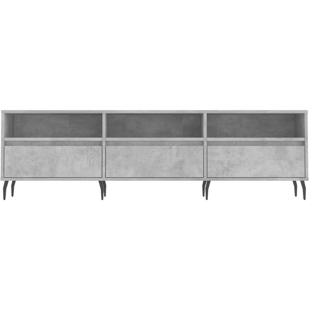 vidaXL 3 Door 3 Shelf Concrete Grey TV Cabinet Image 5