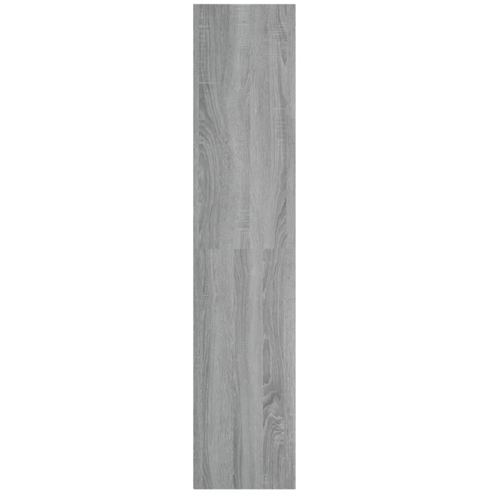 vidaXL 4 Shelf Grey Smoked Oak Bookcase Image 5