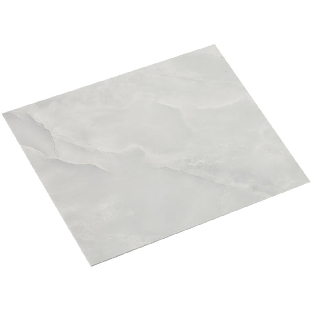 Living and Home Marble Patterned Light Grey PVC Self Adhesive Wall Sticker 10 Pack Image 3