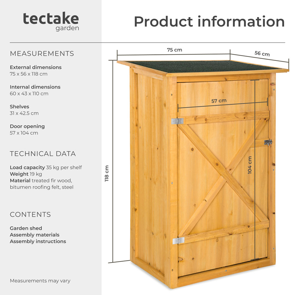 tectake Taman 75 x 56cm Bitumen Roofing Felt Garden Shed Image 9
