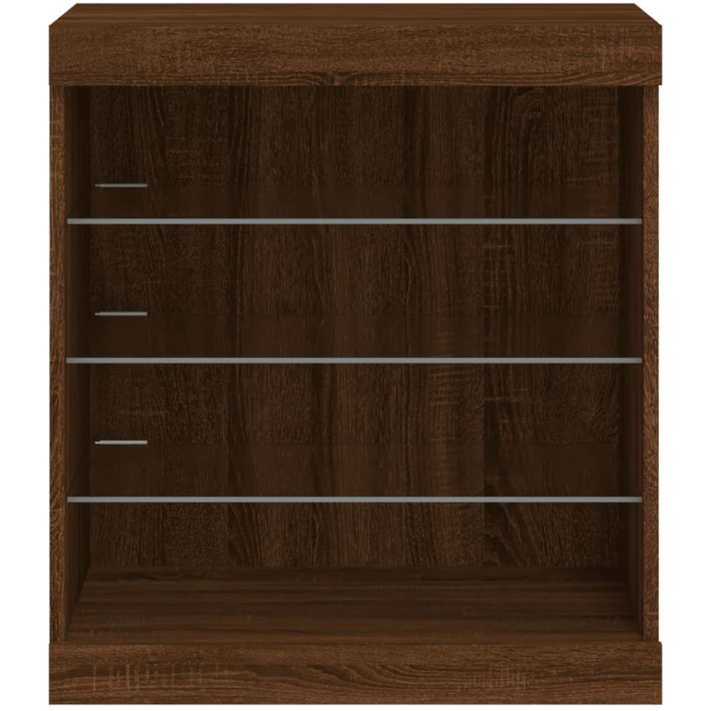 vidaXL 4 Shelf Brown Oak Sideboard with RGB LED Lights Image 6