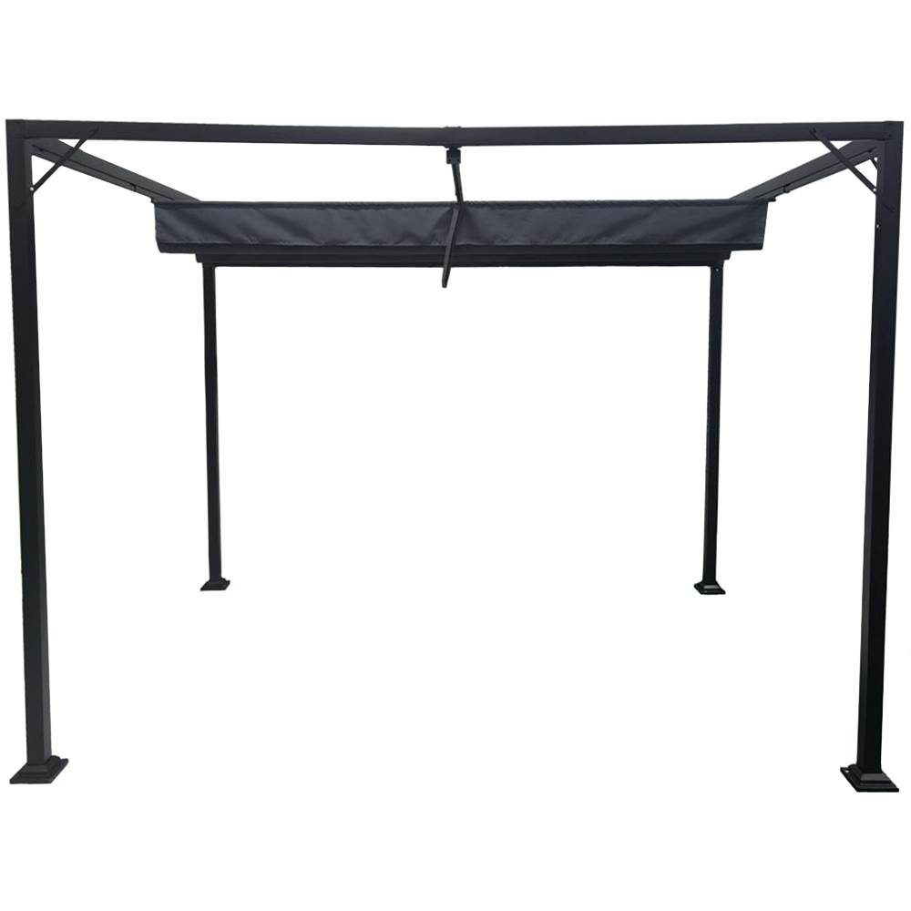 Jack Stonehouse Manhattan 3 x 2.15m Grey Garden Pergola with Retractable Canopy Image 3