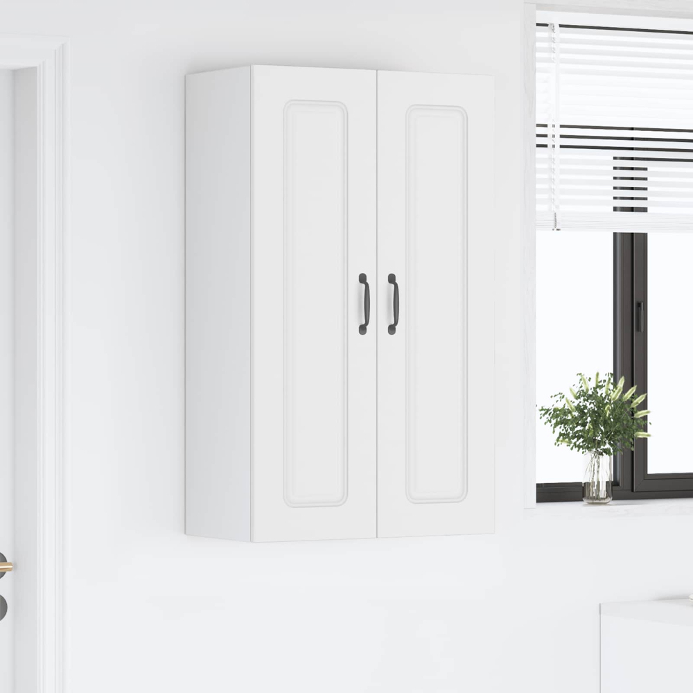 vidaXL 2 Door White Kitchen Wall Cabinet Image 9