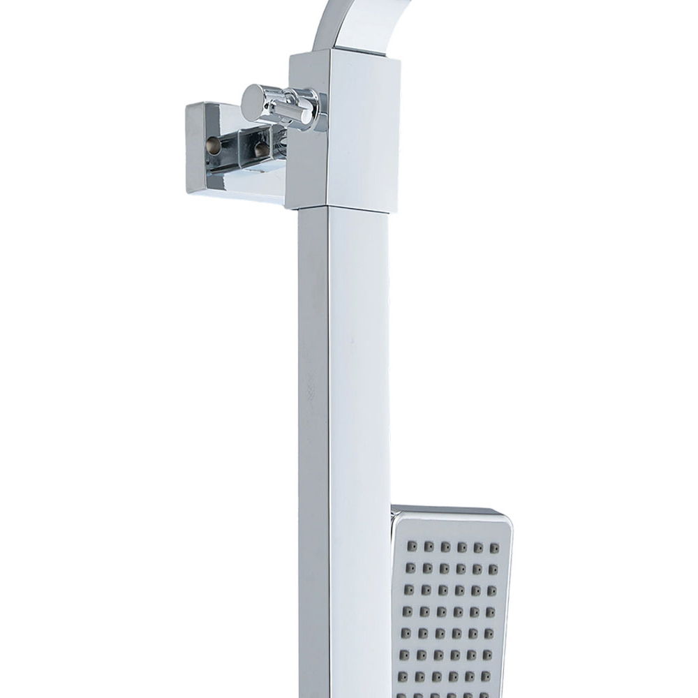 Living and Home Chrome-Plated Thermostatic Shower Mixer Set with Hose Image 5