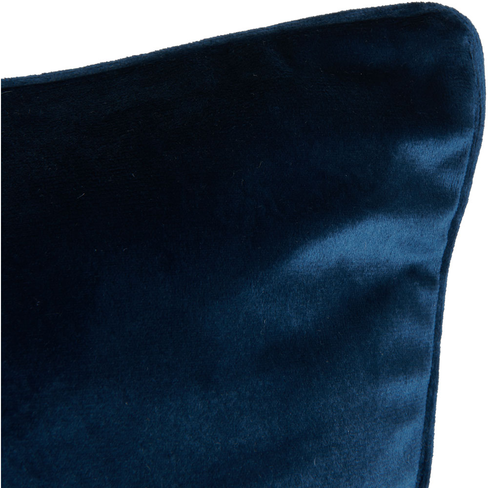 Wilko Blue Velour Cushion 55 x 55cm Image 3