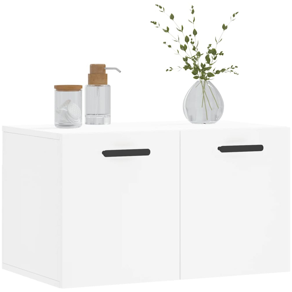 vidaXL 2 Door White Wall Cabinet Image 3