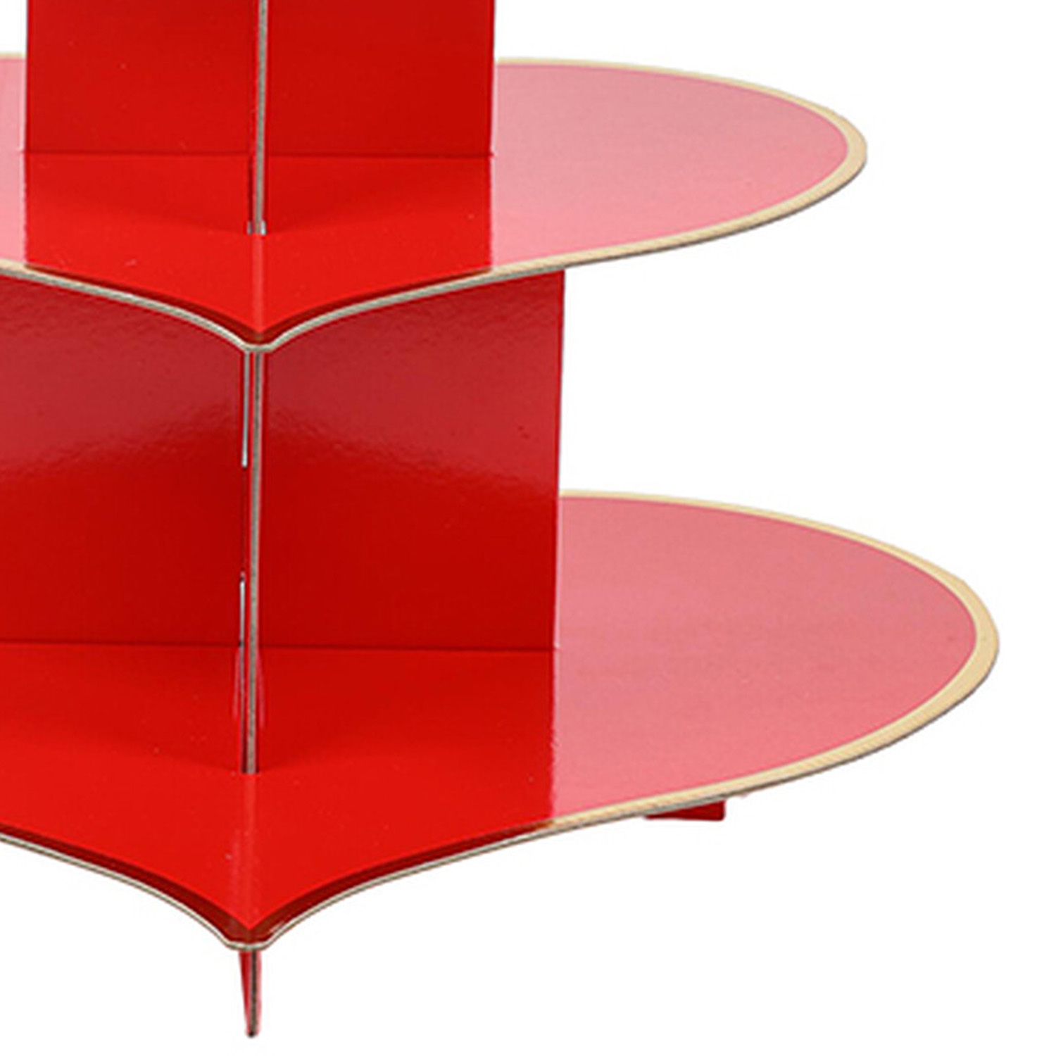 Heart 3 Tier Cake Stand - Red Image 3