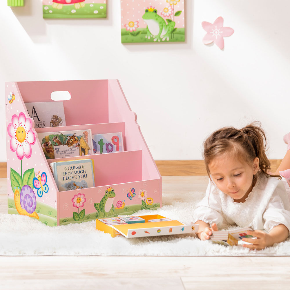 Teamson Kids Fantasy Fields 3 Shelf Magic Garden Toddler Bookshelf Image 4